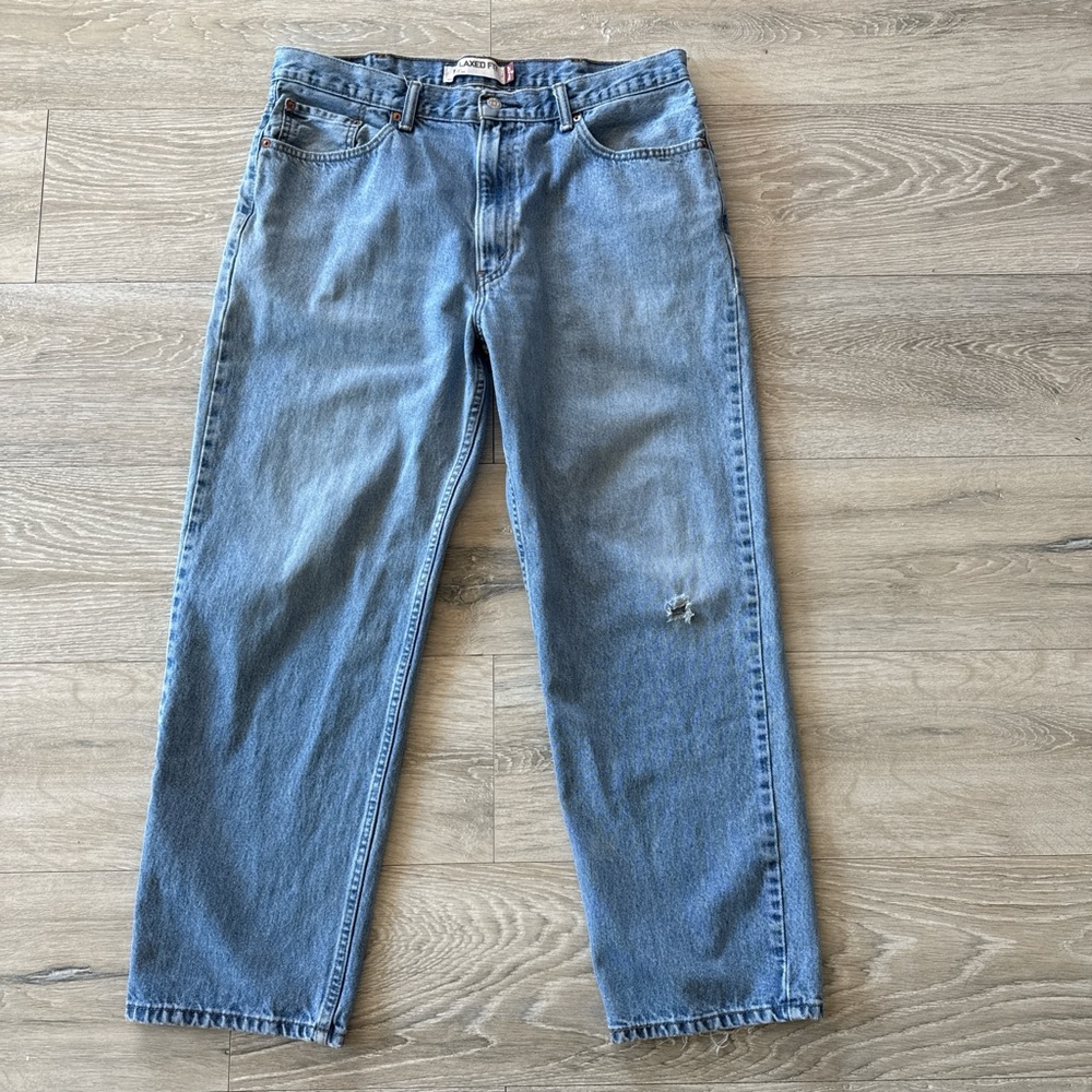 LEVI'S 550 Blue Denim Jeans Relaxed Fit Size 38x30 Men's